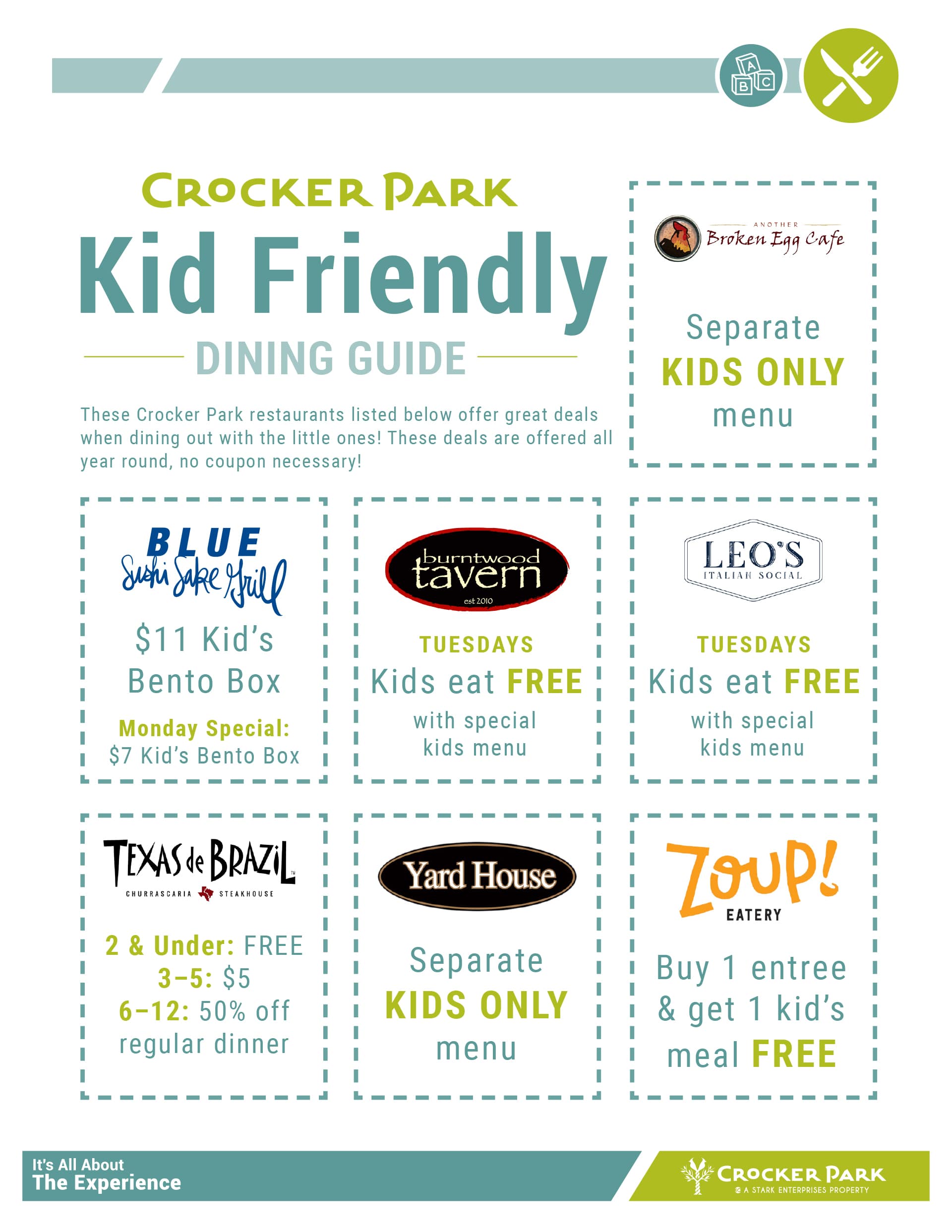 Kid Friendly Dining Guide