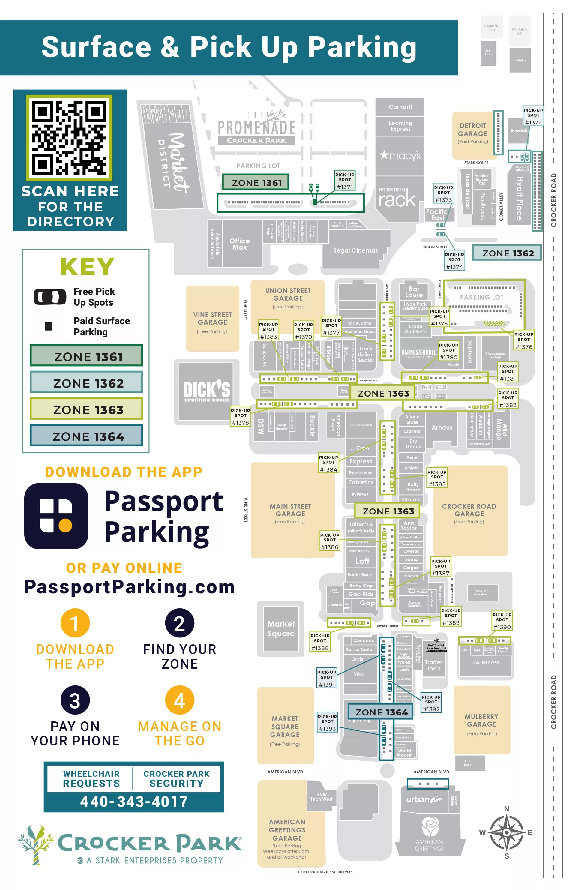 Crocker Park Parking Map